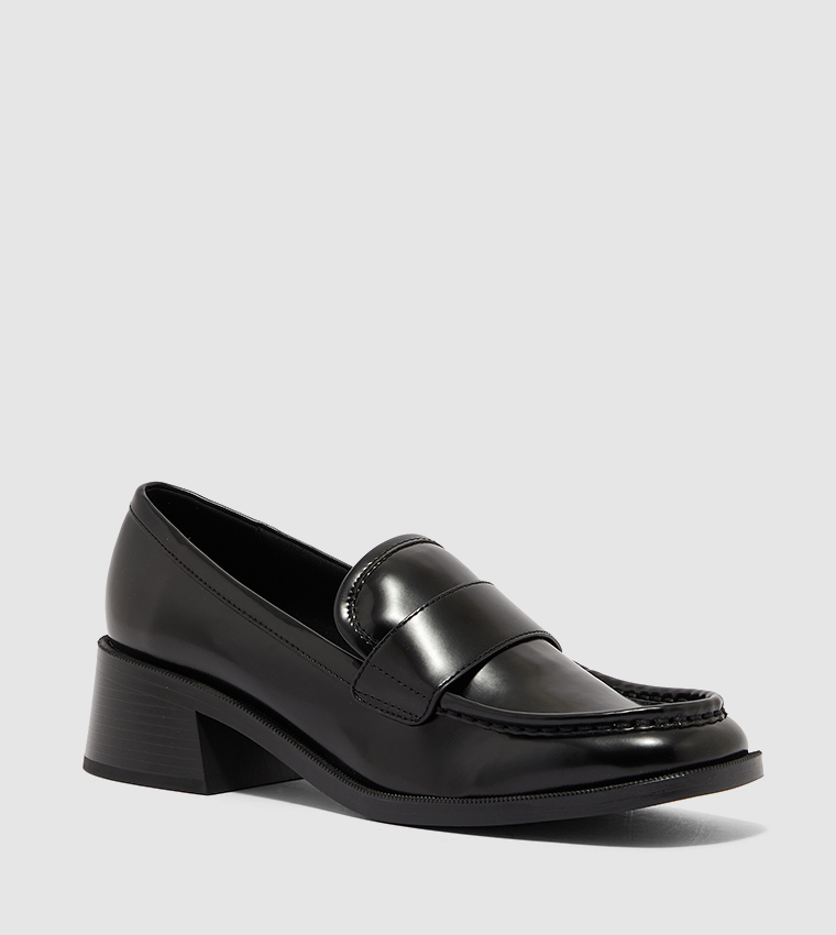 Black penny deals loafers womens