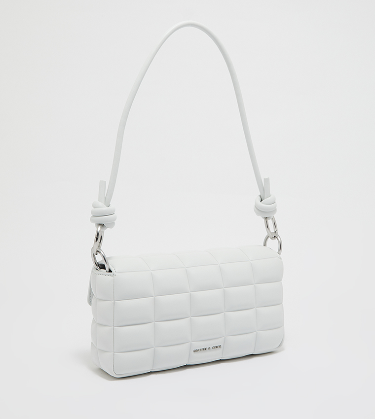 Buy Charles & Keith Chunky Chain Handle Quilted Shoulder Bag
