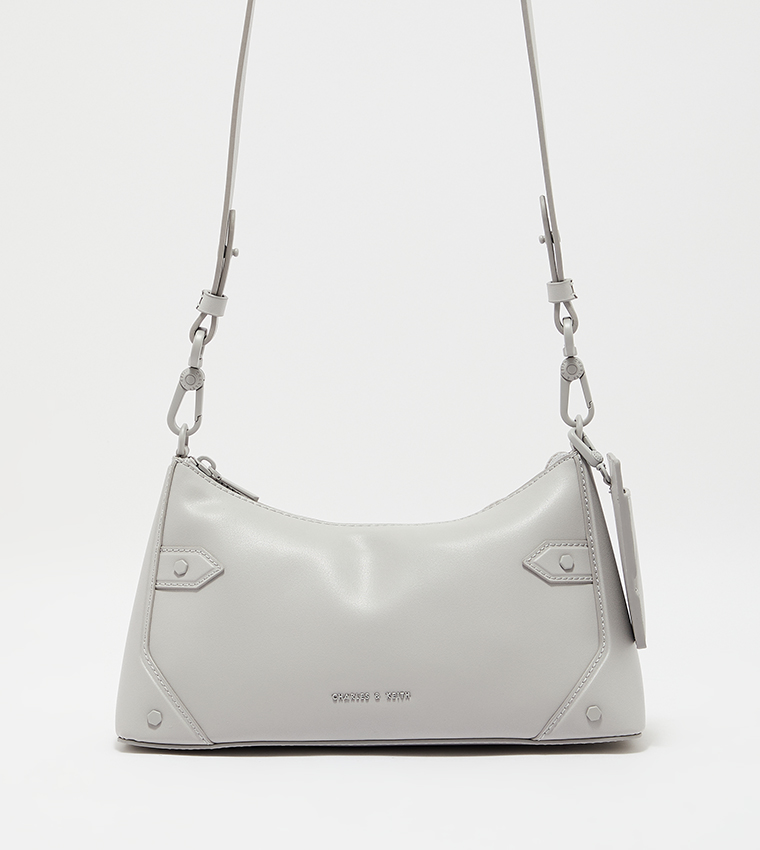 Buy Charles Keith Chain Handle Crossbody Bag In Grey 6thStreet