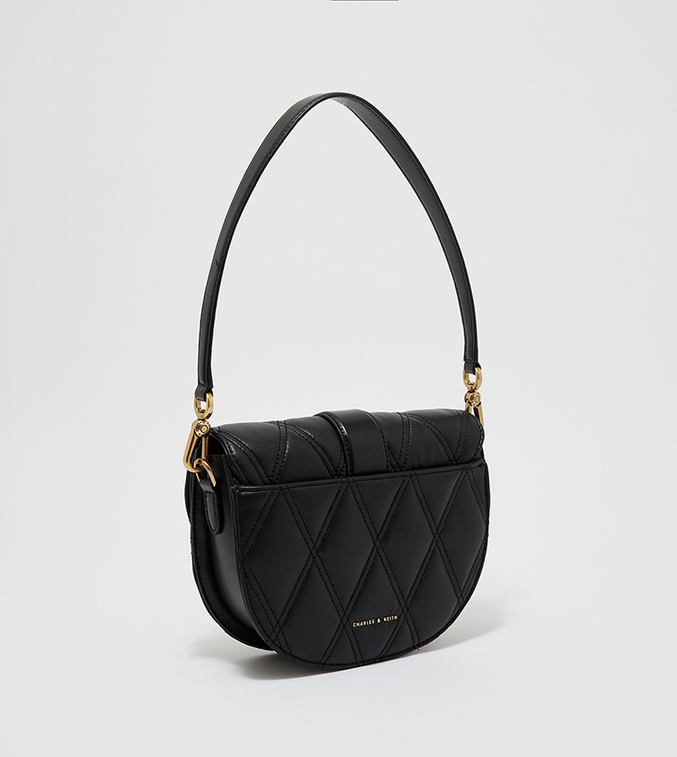 READY STOCK) Gabine Quilted Saddle Bag – Top Handbags