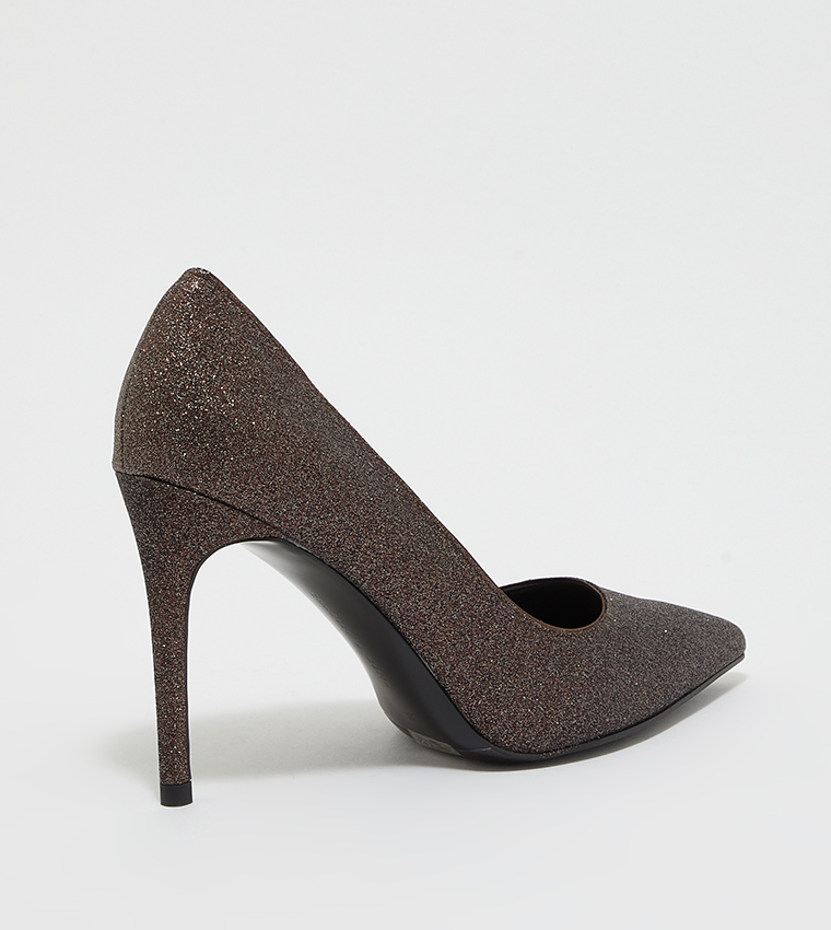 Dark grey hotsell sparkly heels