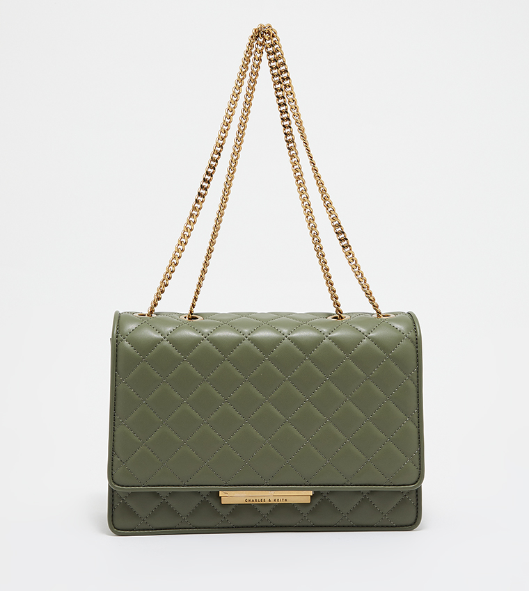 Charles and keith quilted best sale chain bag