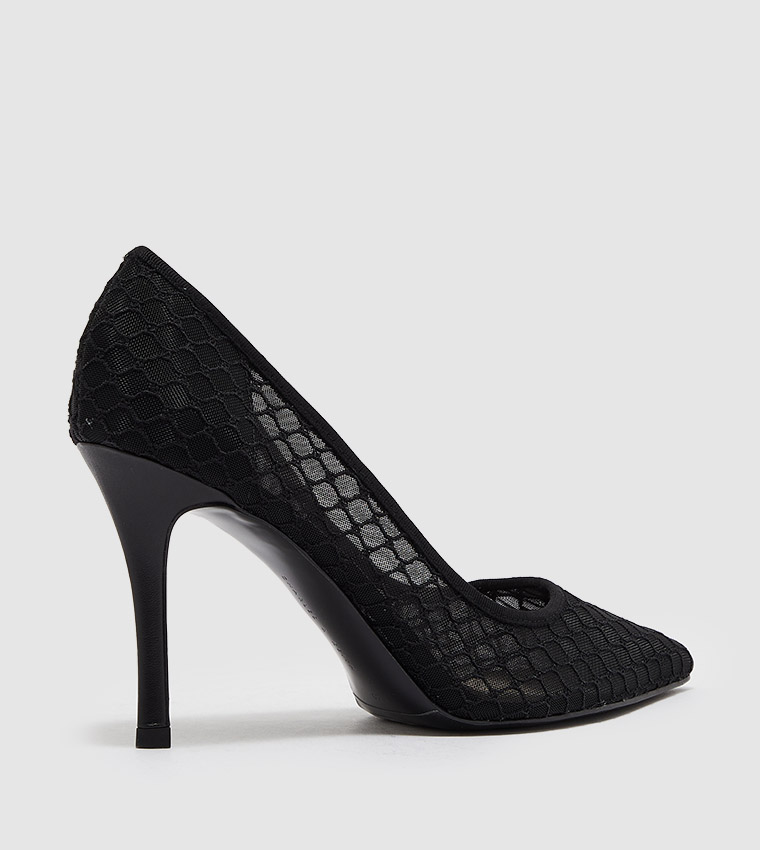 Mesh stiletto outlet heels