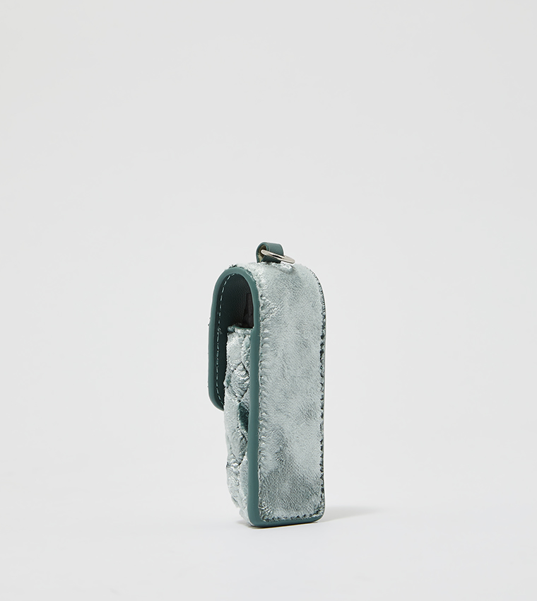 Holly Chain-Strap Velvet Mini Pouch​