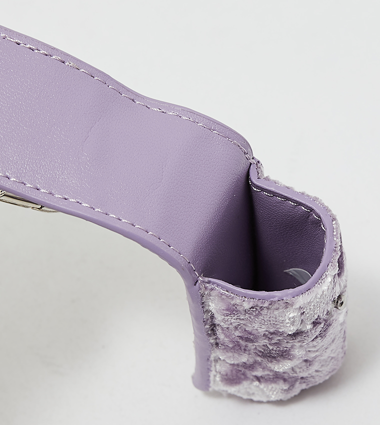 Holly Chain-Strap Velvet Mini Pouch​