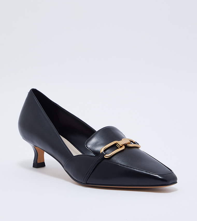 Loafer pumps black best sale