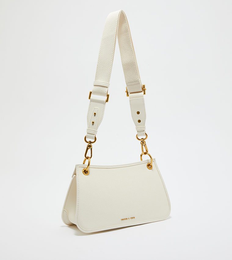 حقيبة باغيت بإبزيم وسلسلة باللون الذهبي 