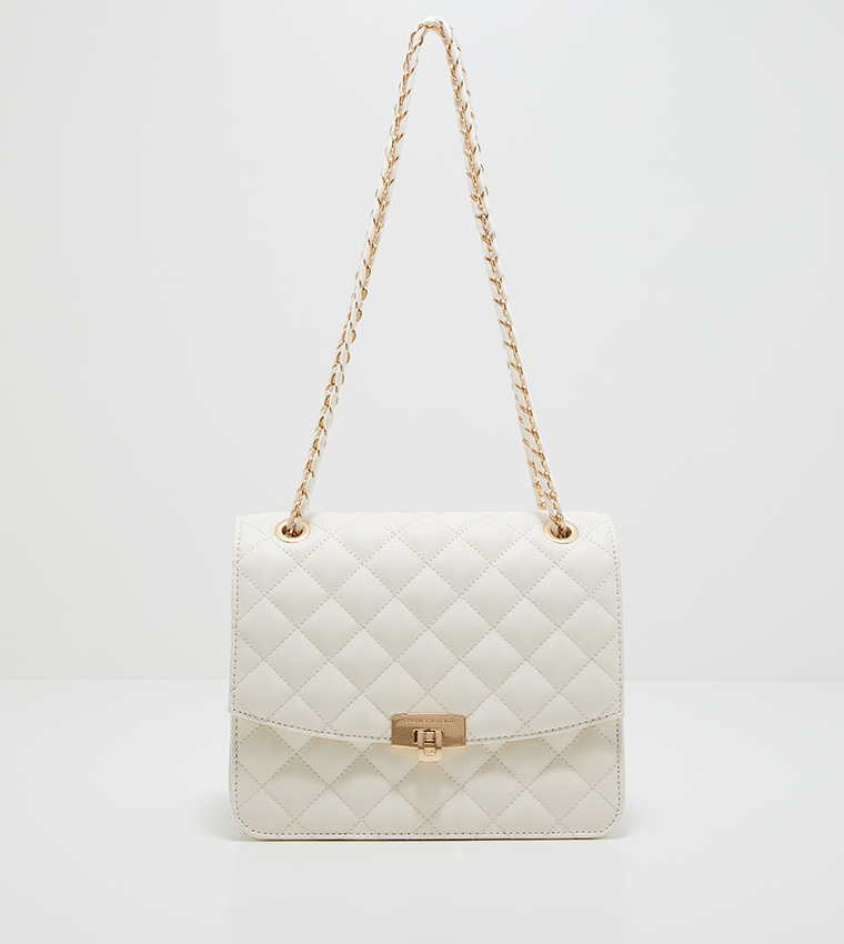 Charles and keith white sling online bag