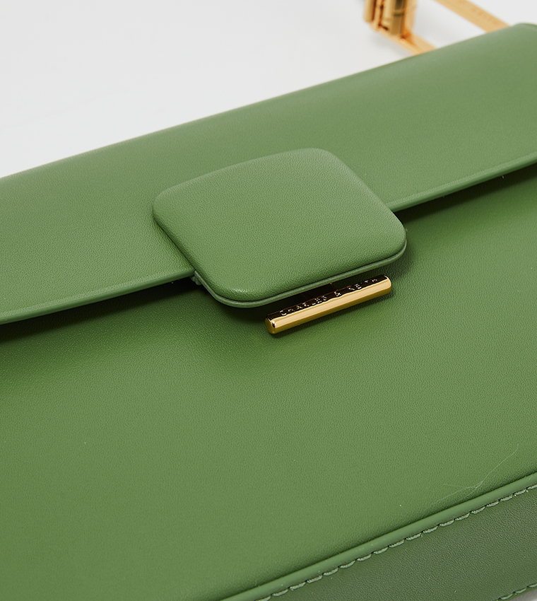 Koa Square Push-Lock Shoulder Bag