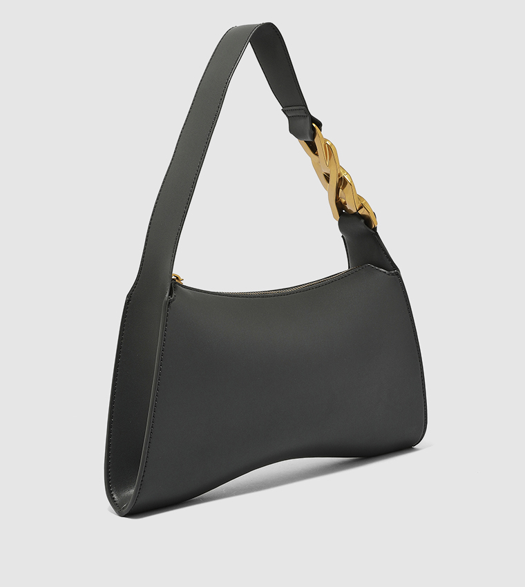 Buy Charles & Keith Chain Link Strap Shoulder Bag In Black 6thStreet