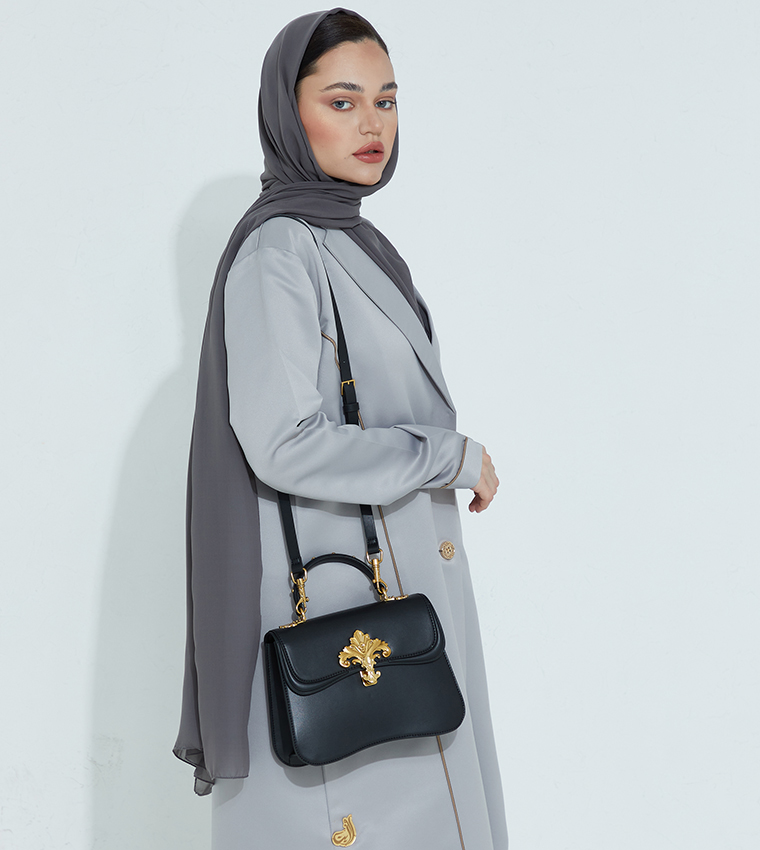 Buy Charles & Keith Meriah Studded Top Handle Bag In Black  