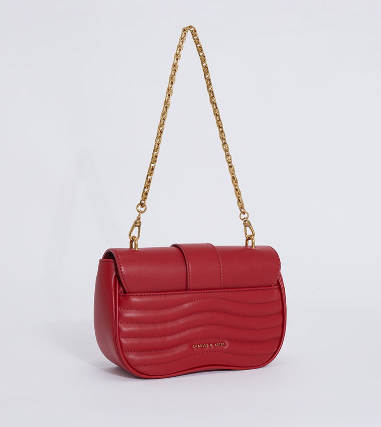 AUBRIELLE Quilted Chain Handle Crossbody Bag 