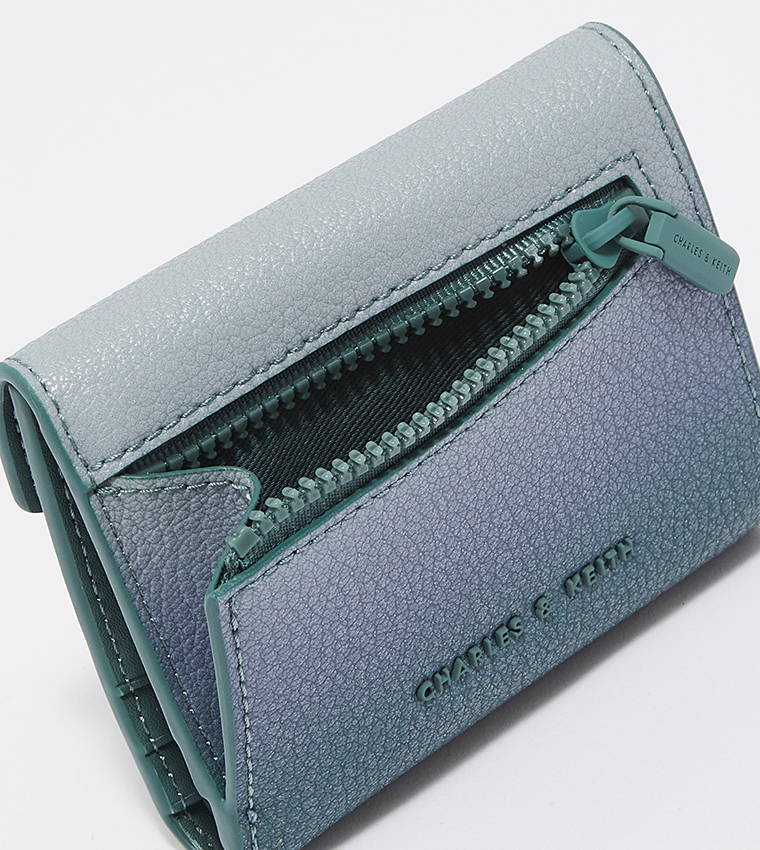 Buy Charles & Keith Marlowe Short Envelope Wallet In Green