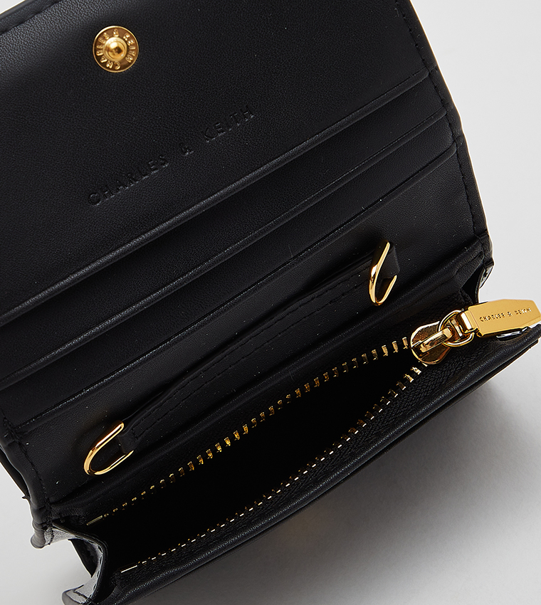 Snap Button Mini Short Wallet