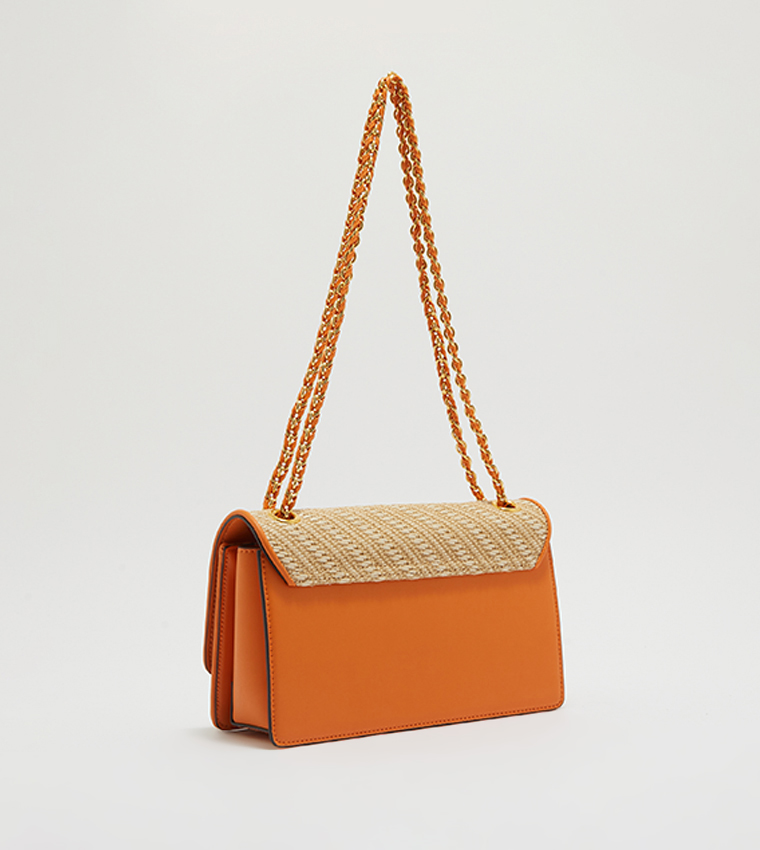 حقيبة كتف بمقبض سلسال