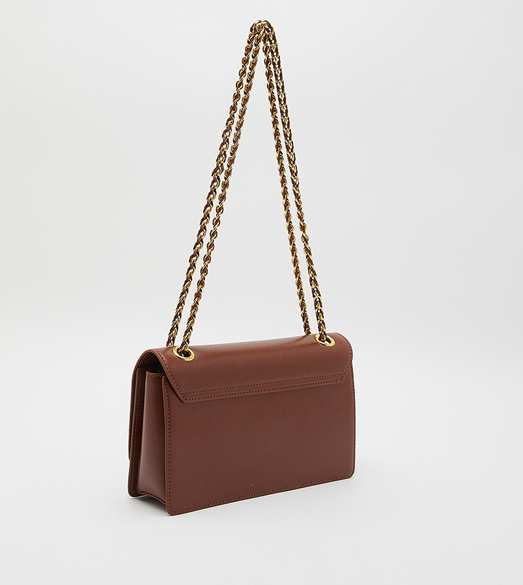 Chain Handle Shoulder Bag