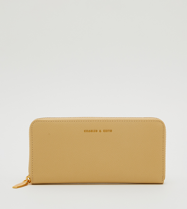 Textured Zip-Around Wallet