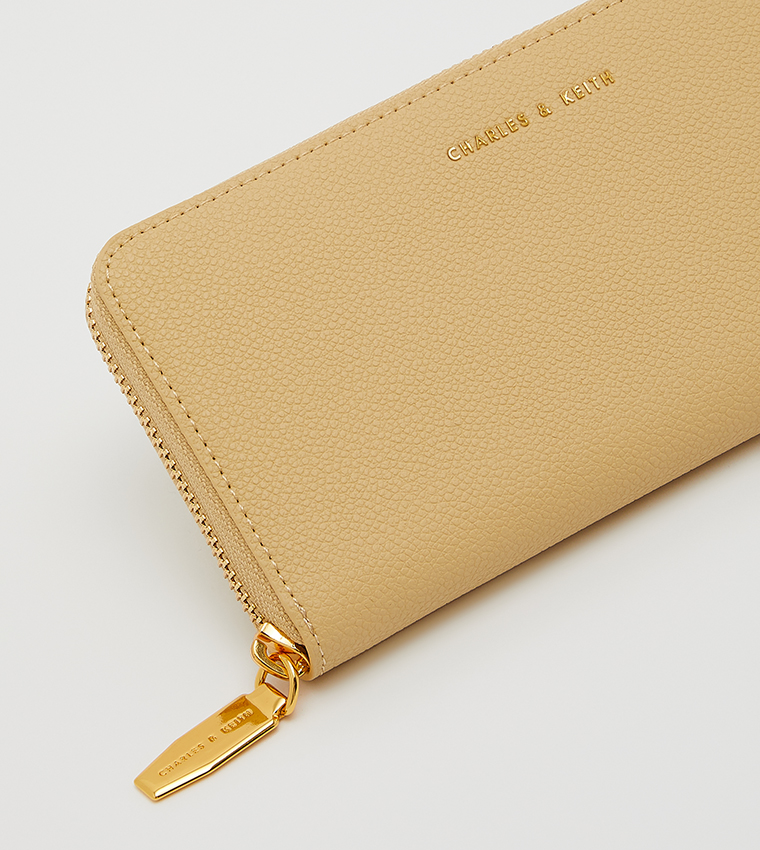 Textured Zip-Around Wallet