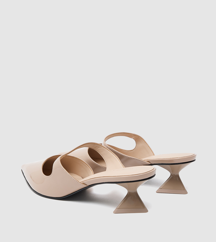 Asymmetric Sculptural Heel Pumps