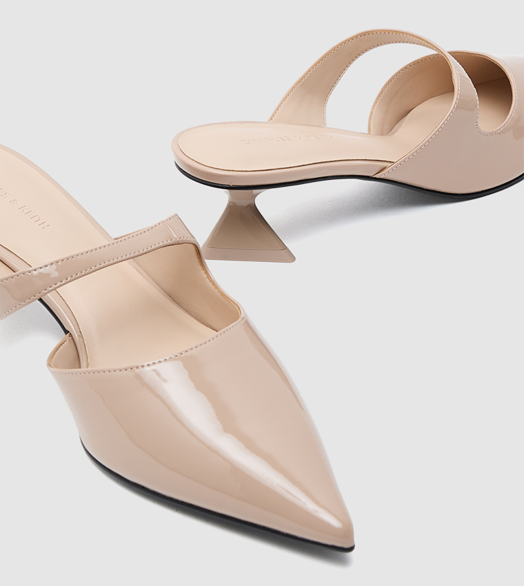 Asymmetric Sculptural Heel Pumps