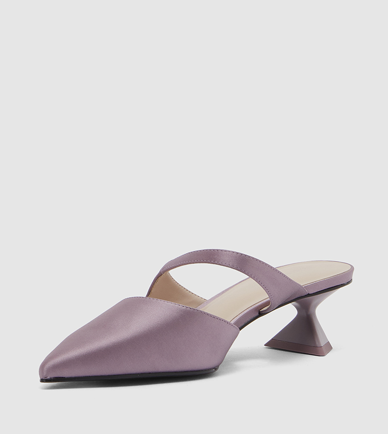 Pointed Toe Asymmetric Sculptural Heel Pumps