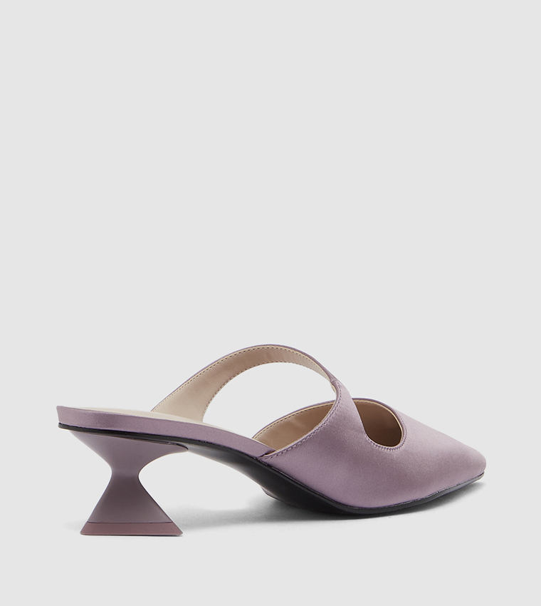 Pointed Toe Asymmetric Sculptural Heel Pumps