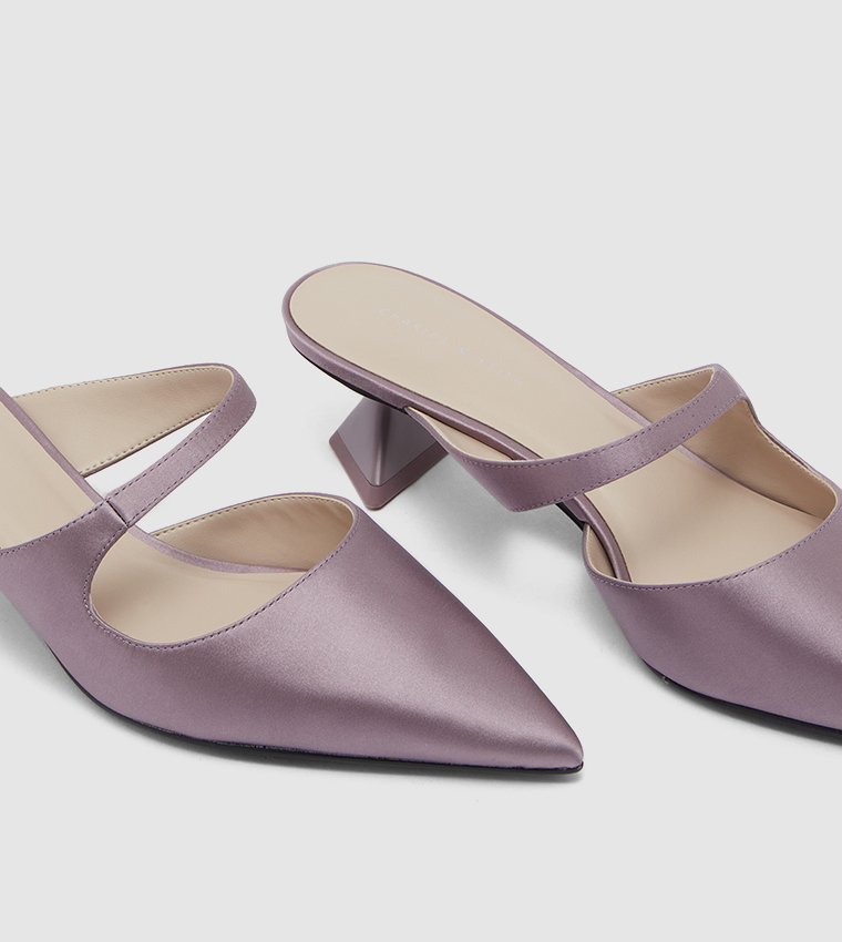 Pointed Toe Asymmetric Sculptural Heel Pumps