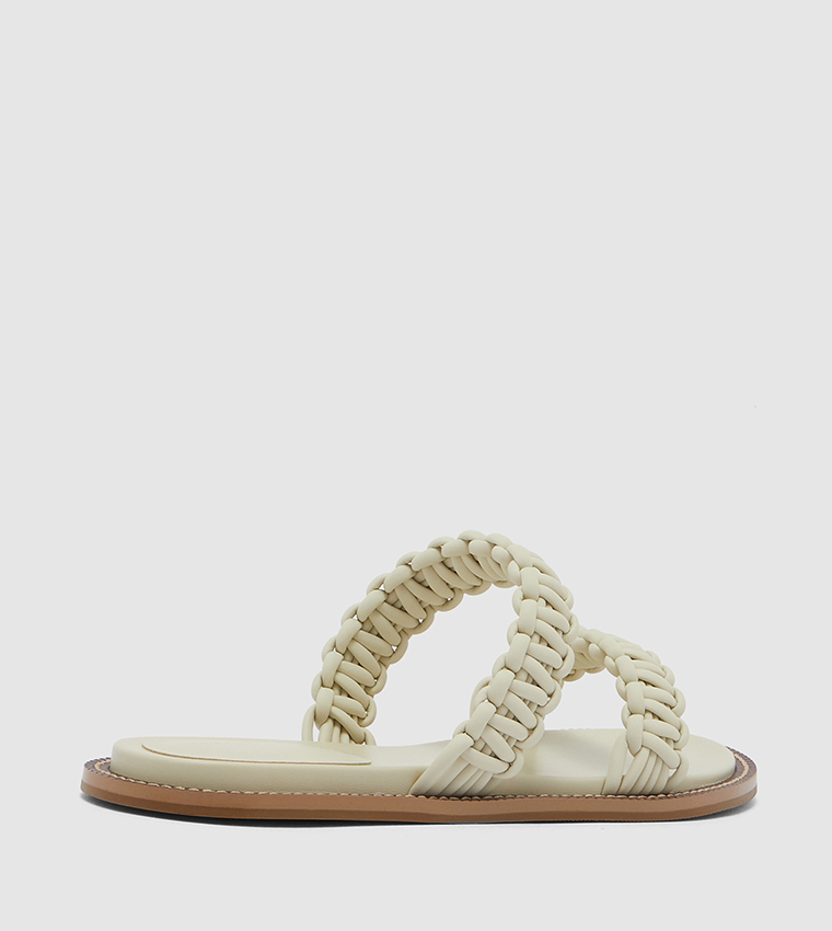 H&m White Braided Slides H&M Women Braided Slides