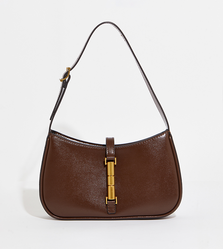 CESIA Metallic Accent Shoulder Bag