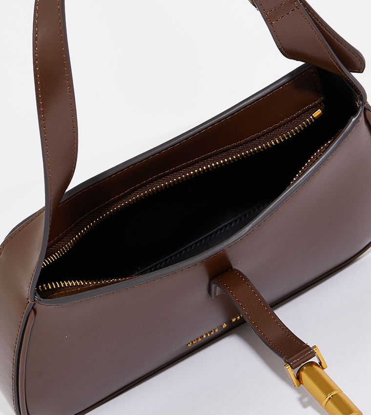 CESIA Metallic Accent Shoulder Bag