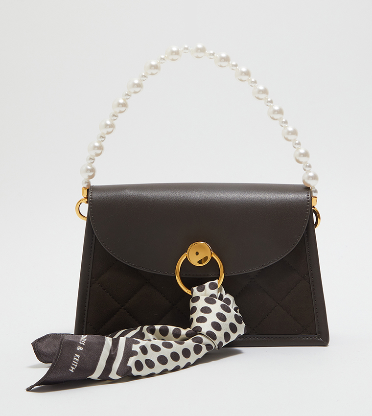 Roza Scarf Quilted Trapeze Bag