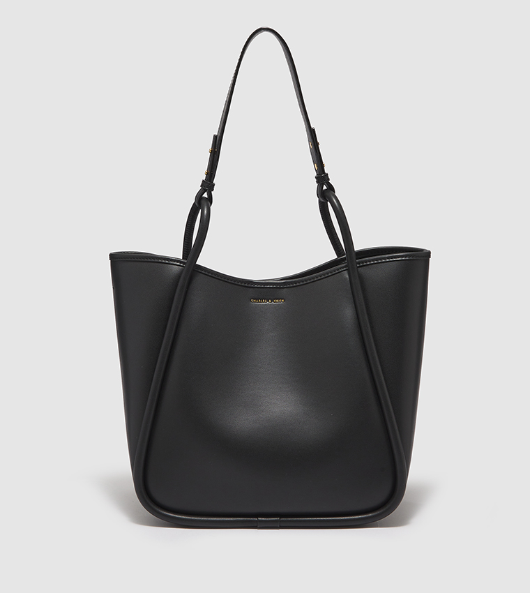 Buy Charles Keith Slouchy Tote Bag with Pouch In Black 6thStreet Bahrain