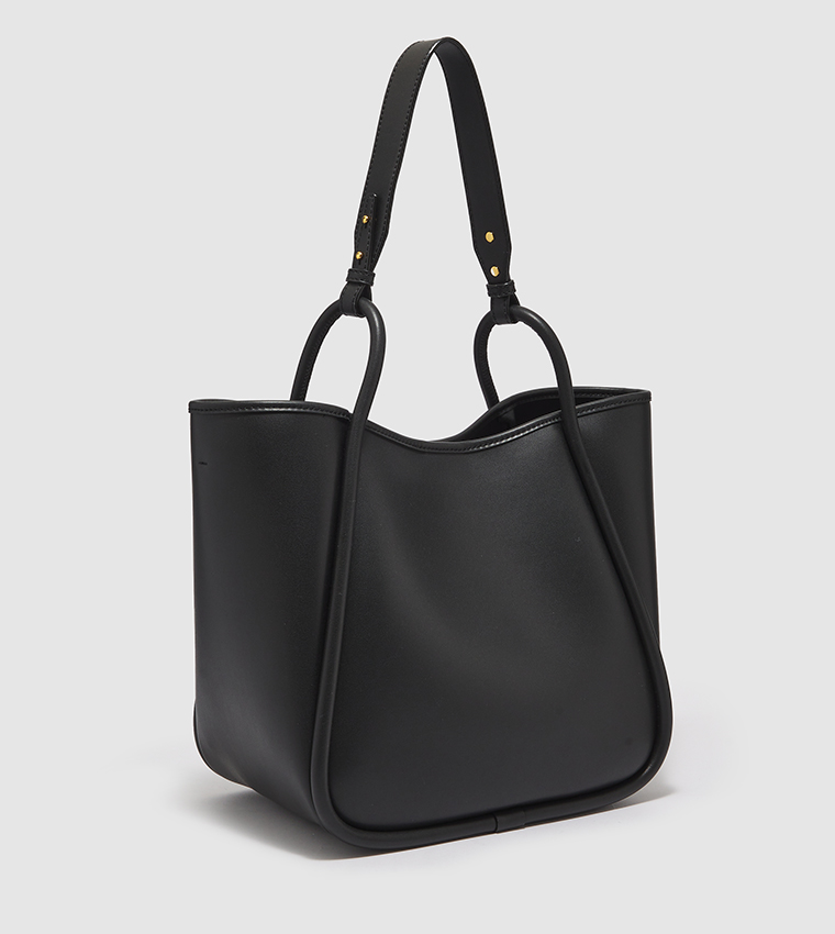 Black slouchy tote discount bag