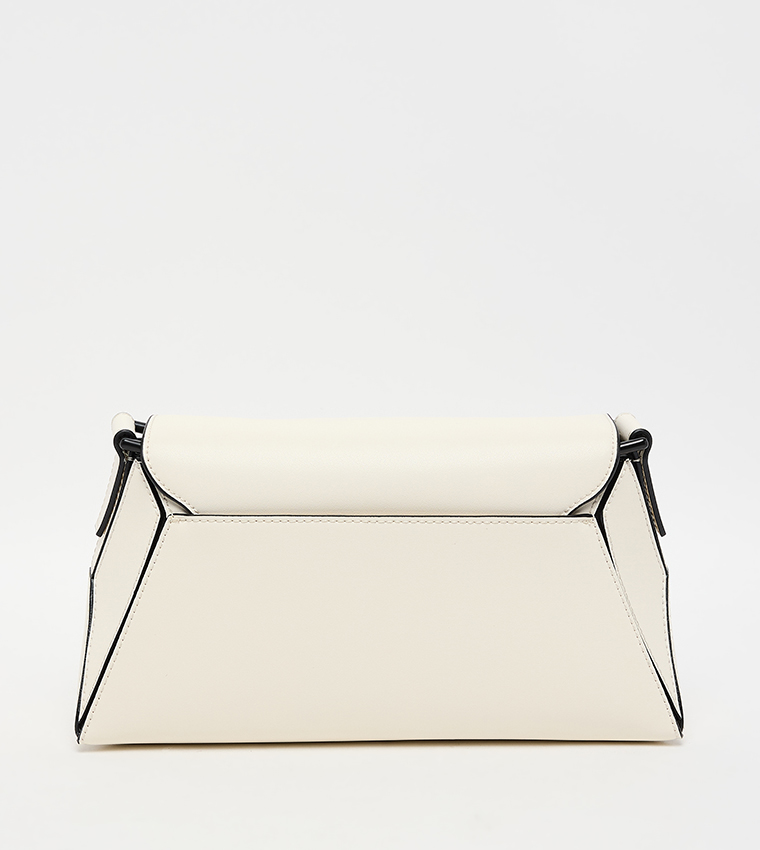 Textured Flap Crossbody Bag