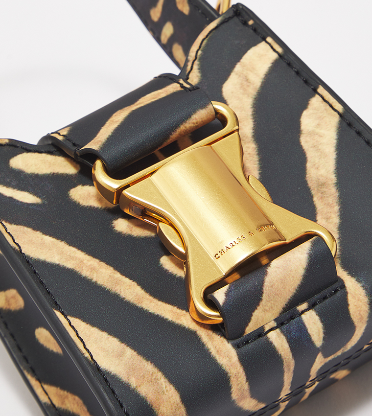 Ivy Patterned Top Handle Mini Bag