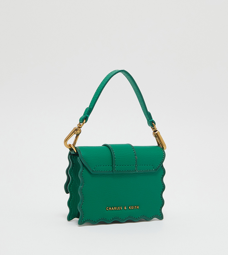 Buy Charles Keith Waverly Scallop Trim Mini Bag In Green