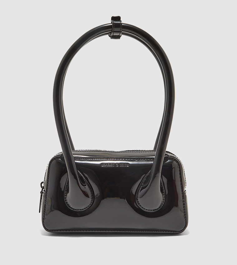 Buy Charles & Keith Lula Patent Double Handles Shoulder Bag