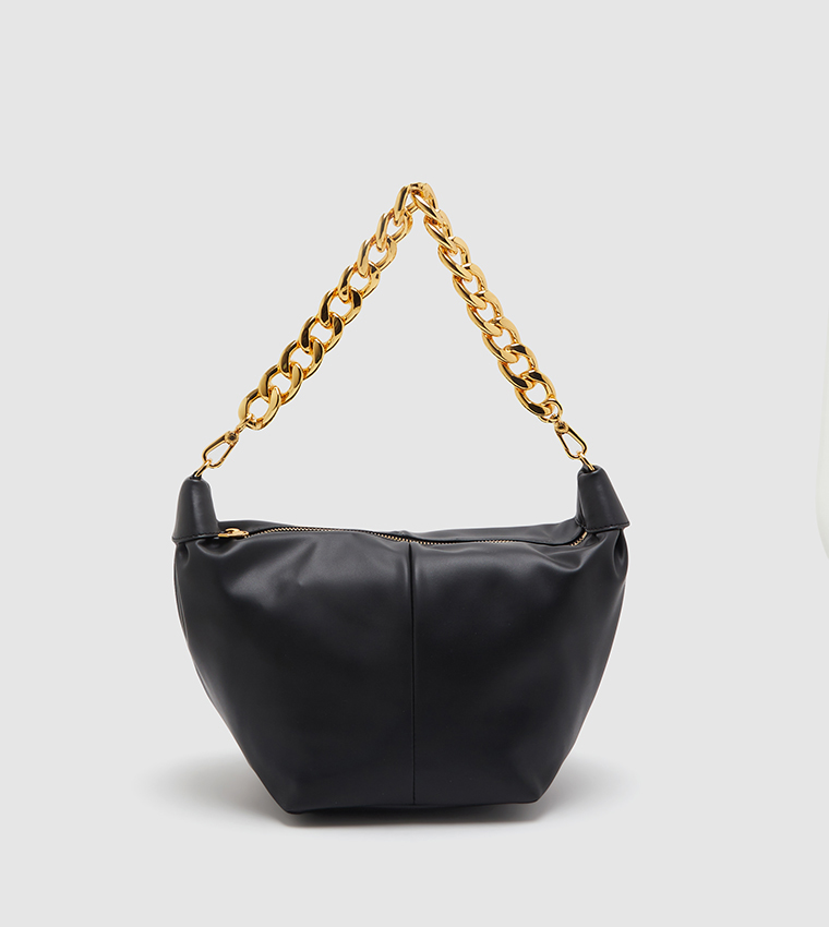 Buy Charles Keith Zippered Hobo Bag In Black 6thStreet Qatar