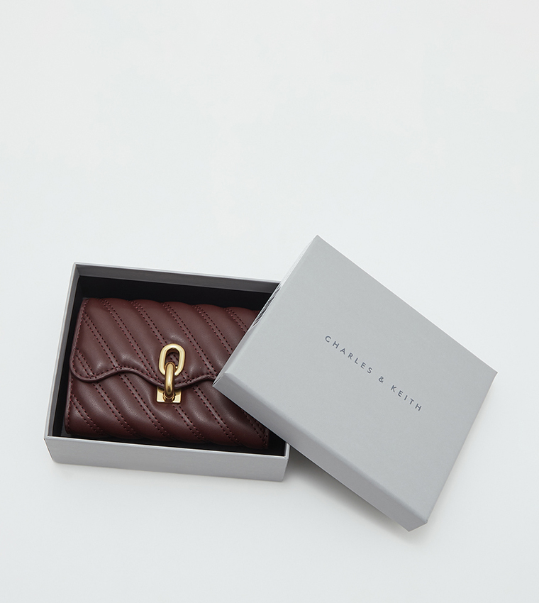Freja Wavy Quilted Wallet
