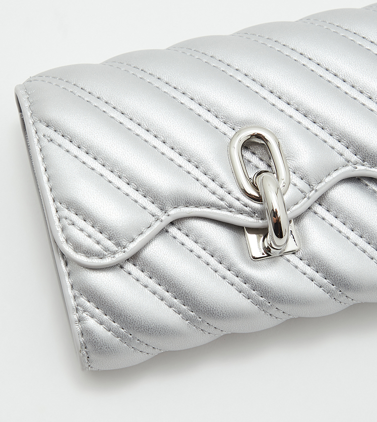 Freja Wavy Quilted Wallet