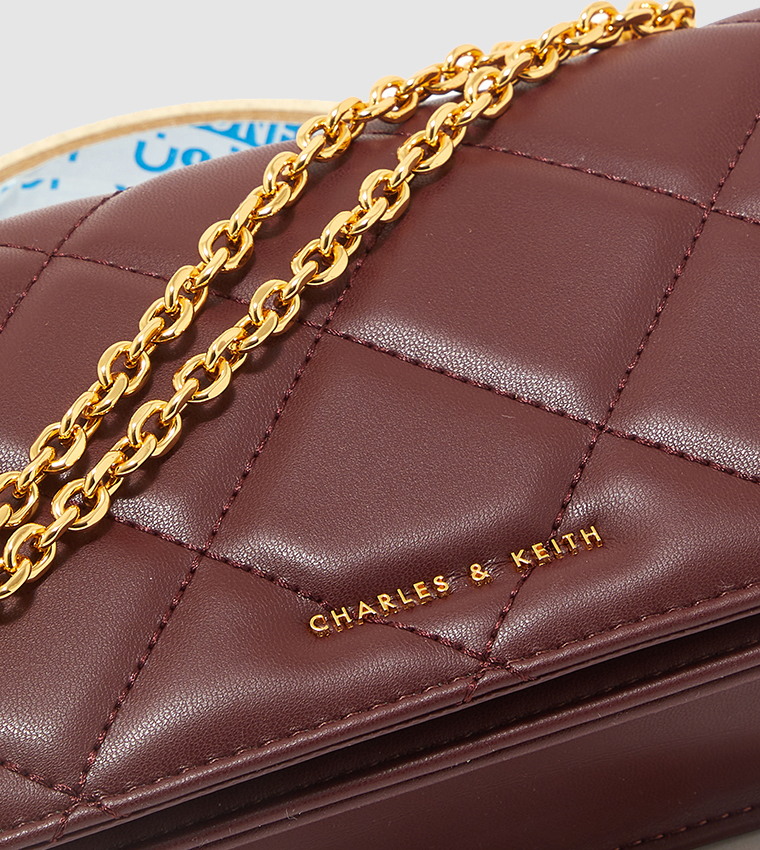 Paffuto Chain Handle Quilted Crossbody Bag