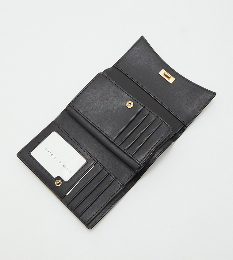 Huxley Metallic Accent Front Flap Wallet 