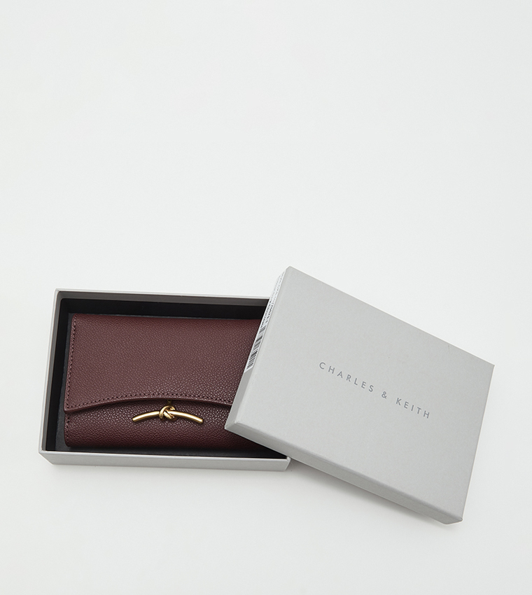 Huxley Metallic Accent Front Flap Wallet 