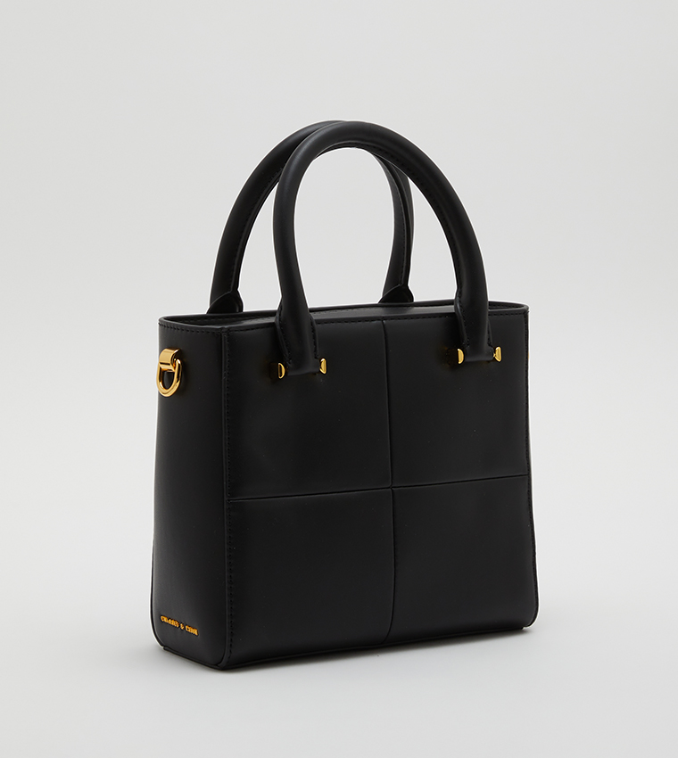 Georgette Chain Handle Square Handheld Bag 