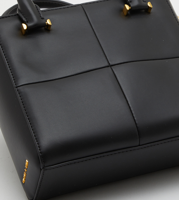 Georgette Chain Handle Square Handheld Bag 