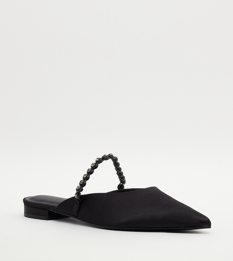 Gem-Strap Flat Mules
