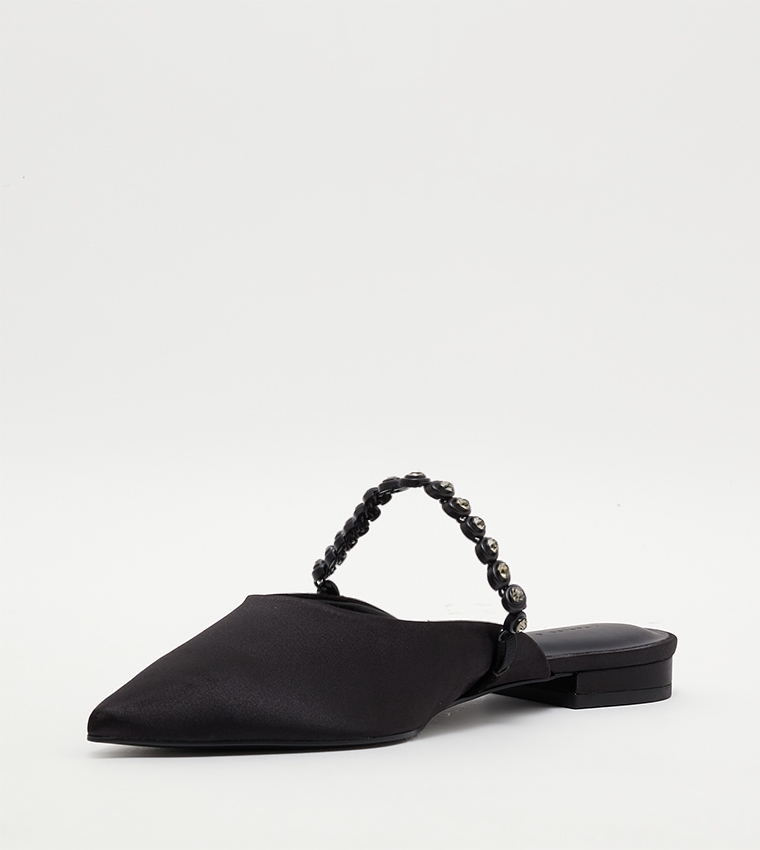 Gem-Strap Flat Mules