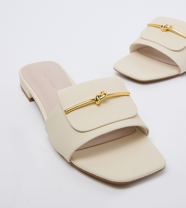 Knotted Accent Flat Sandals