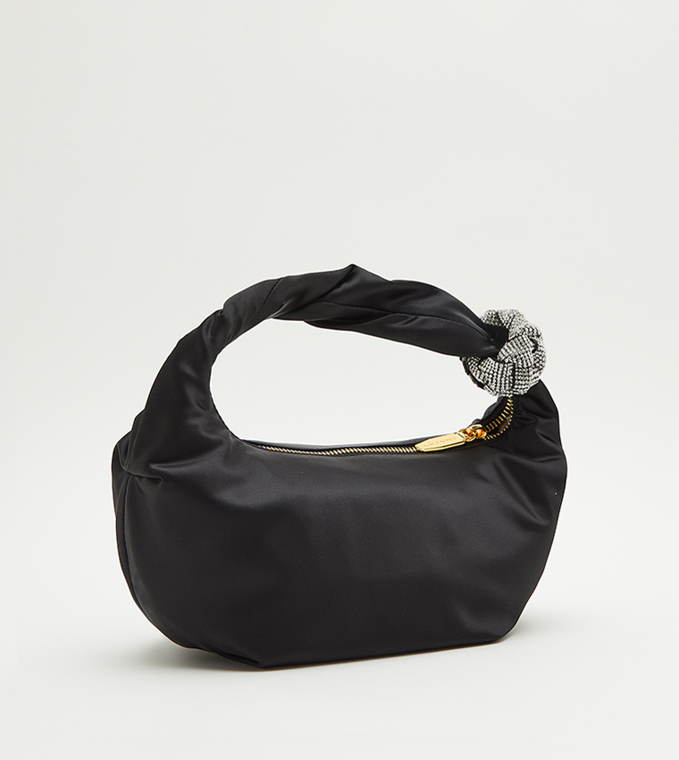 Solid Logo Detail Shoulder Bag