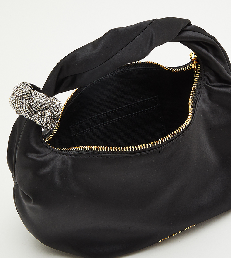 Solid Logo Detail Shoulder Bag